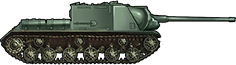 Sideview of ISU-122