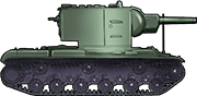 Sideview of KV-2